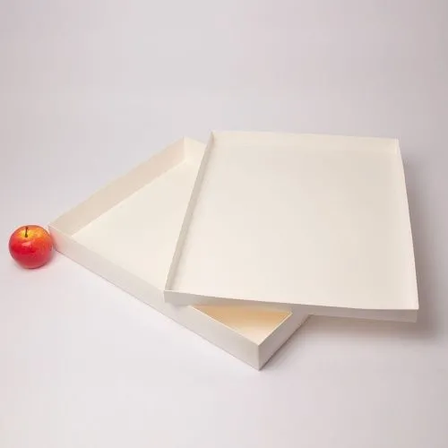 Коробка крышка-дно 50x6x40, белый, картон