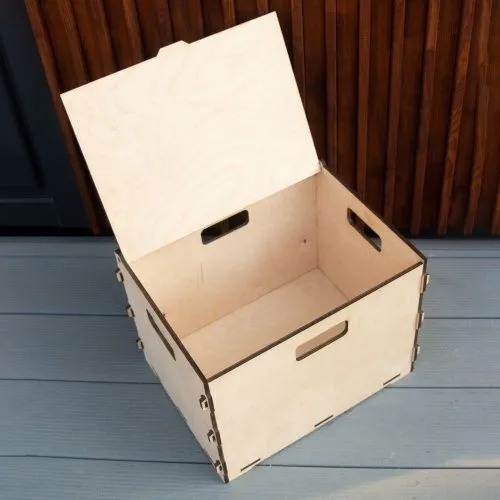 Коробка для хранения из фанеры 40х30х29