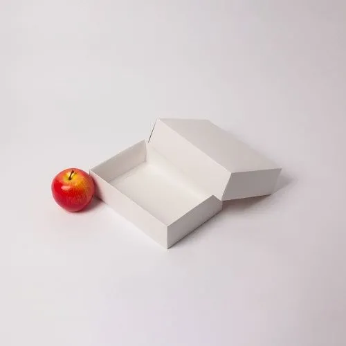 Коробка крышка-дно 21x6x15, белый, картон