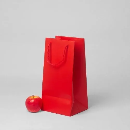 Пакет 17x35x15, красный, меловка