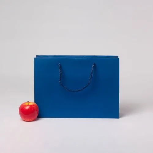 Пакет 35x25x10, синий, меловка