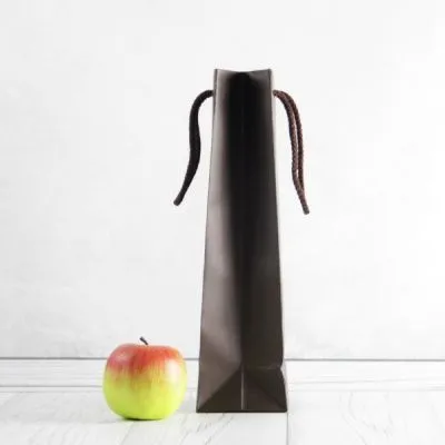 Пакет 11x34x9, шоколадный, меловка