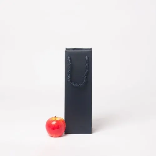 Пакет 11x34x9, тёмно-синий, меловка