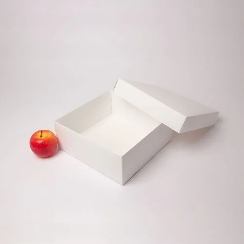 Коробка крышка-дно 25x10x25, белый, картон