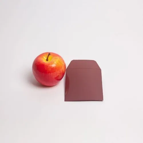 Конверт 9x10,бордо, картон глянцевый