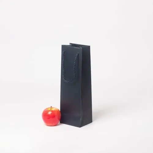 Пакет 11x34x9, тёмно-синий, меловка