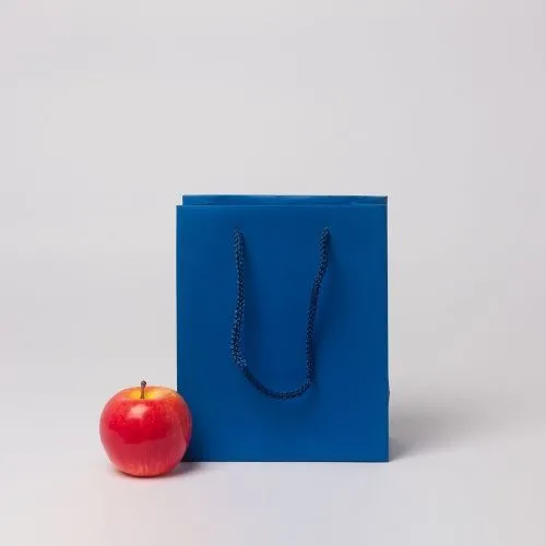 Пакет 19x23x9, синий, меловка