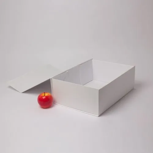 Коробка самосборная на магнитах 39х13х28, белый, меловка