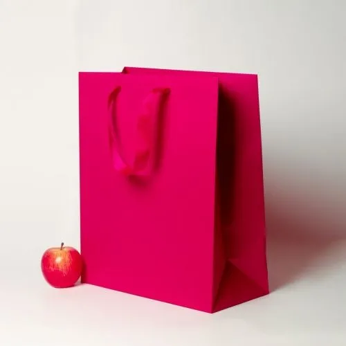 Пакет 33x40x16 пурпурный, меловка