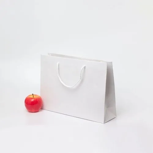 Пакет 35x25x10, белый, плотный крафт