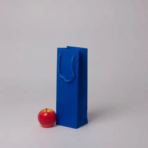 Пакет 11x34x9, синий, меловка