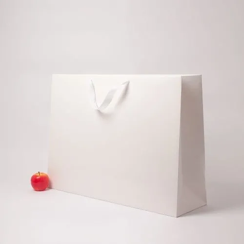 Пакет 70x50x20, белый, лента, картон VIP