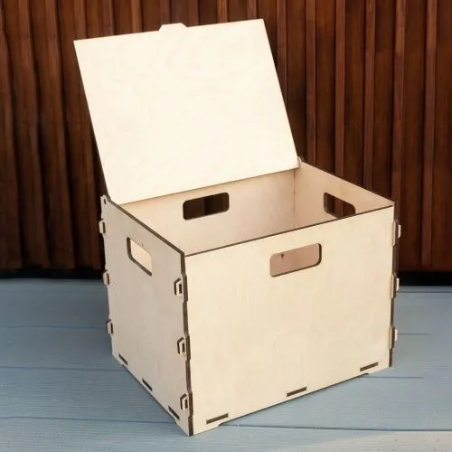 Коробка для хранения из фанеры 40х30х29