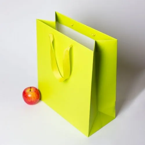 Пакет 33x40x16 салатовый, меловка