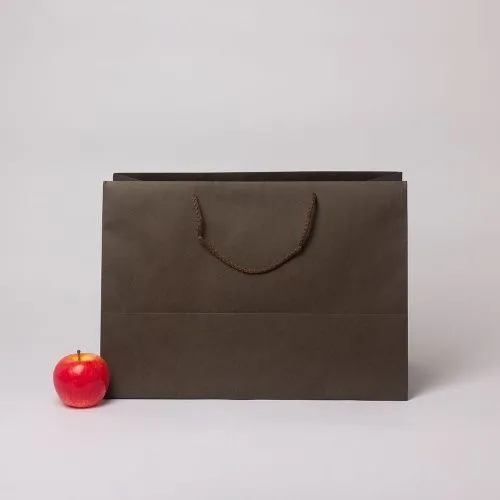 Пакет 45x32x25, шоколадный, плотный крафт