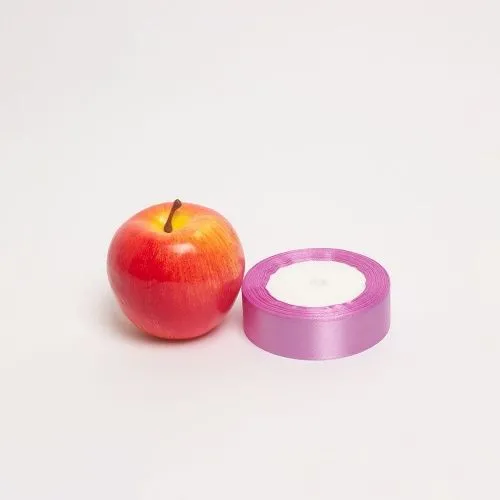 Лента атласная лавандовая, 25мм х 22м