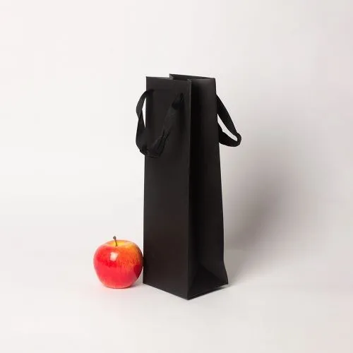 Пакеты бумажные, 11x34x9, перграфика, черный