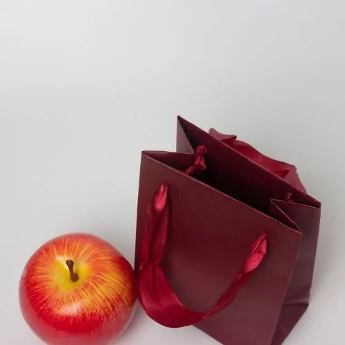 Пакет 11x15x6, бордо, лента, эфалин VIP