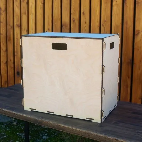 Коробка для хранения из фанеры 55х55х35