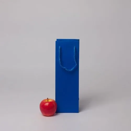 Пакет 11x34x9, синий, меловка