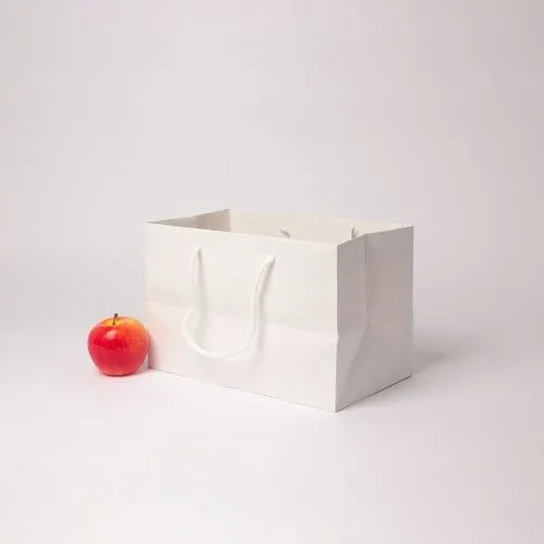 Пакет 31x20x18, белый, плотный крафт, с Праздником Пасхи, Пасха