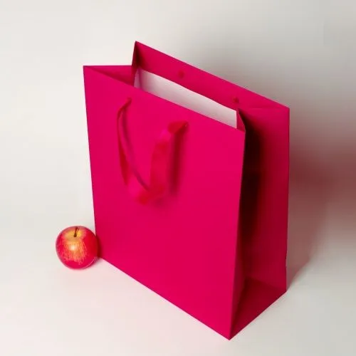 Пакет 33x40x16 пурпурный, меловка