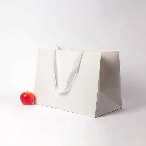 Пакет бумажный, 45x32x24, белый матовый, с вклееной ручкой