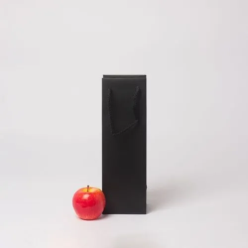 Пакет 11x34x9, черный, меловка