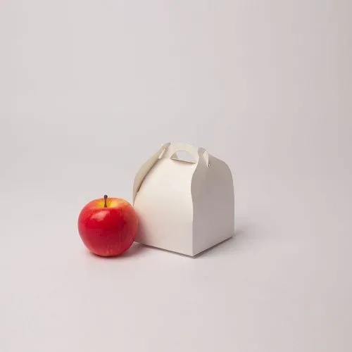 Коробка сундучок 10x5x10, белый, картон