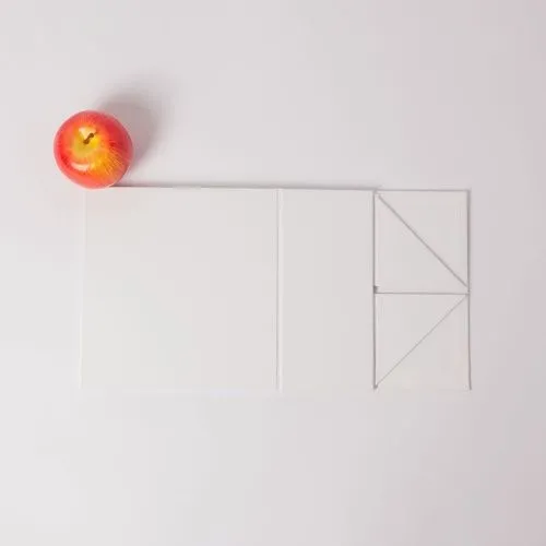 Коробка самосборная на магнитах 21х10х20, белый, меловка