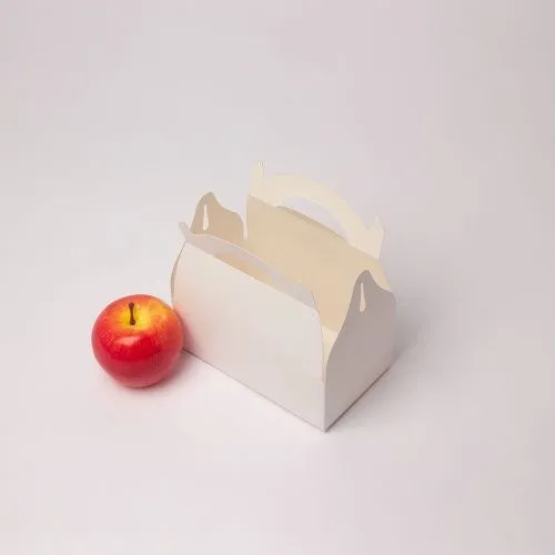 Коробка сундучок 17x5x10, белый, картон