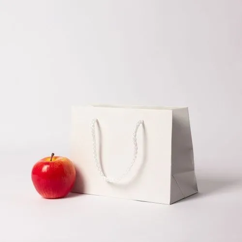 Пакет 23х16х9, белый плотный крафт