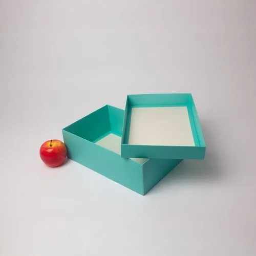 Коробка крышка-дно 30x10x20, тиффани, картон