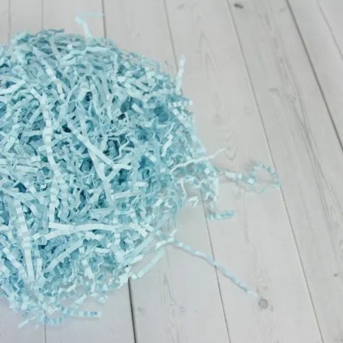 Наполнитель бумажный волна, голубой