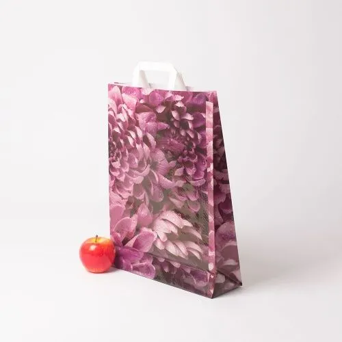 Сумка 30x42x10, Георгины, матовые