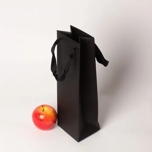Пакеты бумажные, 11x34x9, перграфика, черный