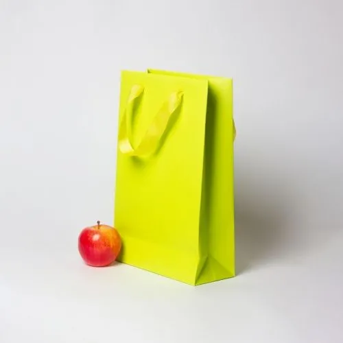 Пакет 23х36х10, салатовый, меловка