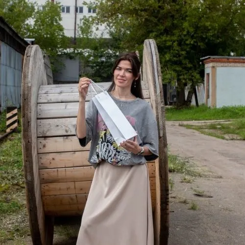 Пакет 11x34x9, белый, меловка