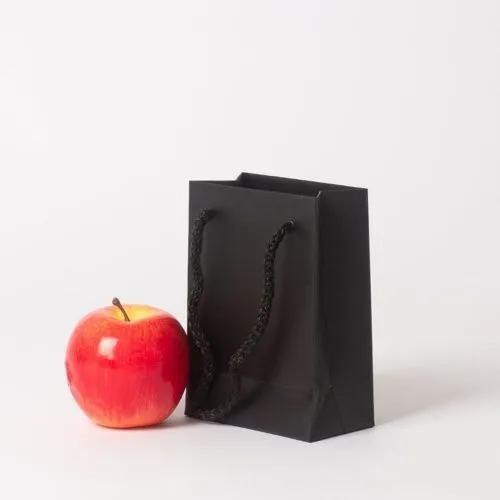 Пакет, 11x15x6, черный матовый