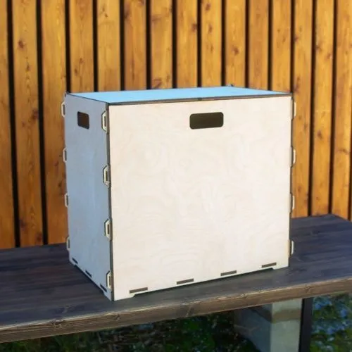 Коробка для хранения из фанеры 55х55х35