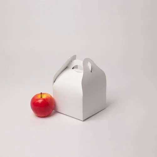 Коробка сундучок 13x9x13, белый, картон