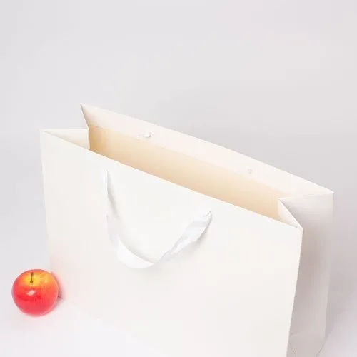 Пакет 47x34x16, белый, лента, картон VIP