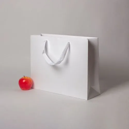 Пакеты бумажные, 41x31x12, белый VIP