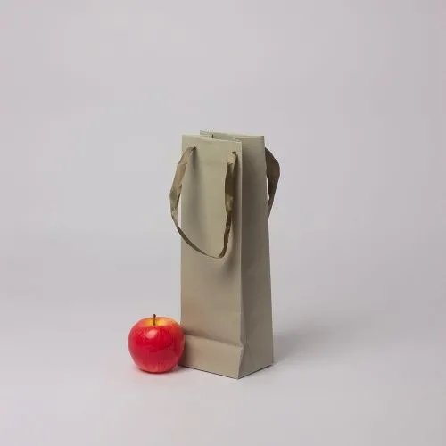 Пакет 11x34x9, светло-оливковый, лента, имитлин VIP