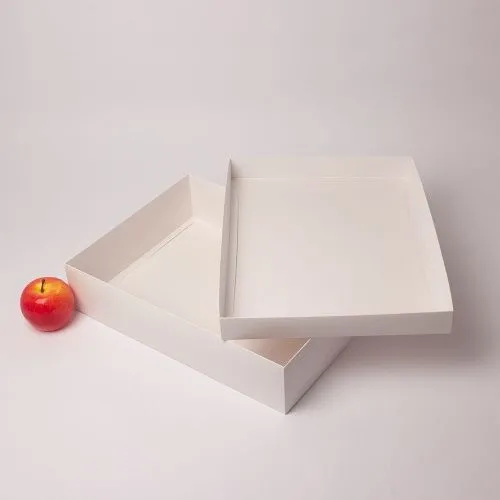 Коробка крышка-дно 40x9x30, белый, картон