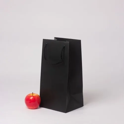 Пакет 17x35x15, черный, меловка