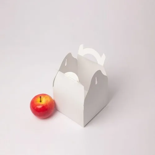 Коробка сундучок 13x9x13, белый, картон