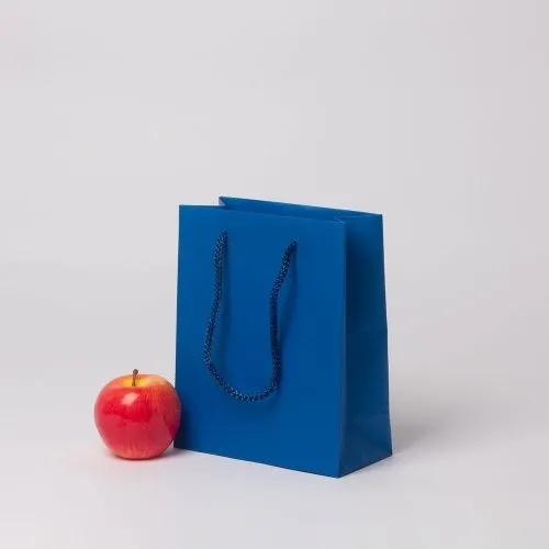 Пакет 19x23x9, синий, меловка