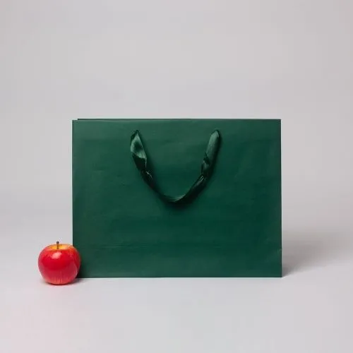 Пакет 41x31х12, зеленый, лента, эфалин VIP