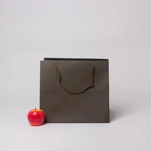 Пакет 33x30x28, шоколадный, меловка